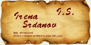 Irena Srdanov vizit kartica